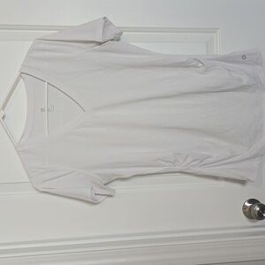 GapFit Maternity White V-Neck Short Sleeve Tee